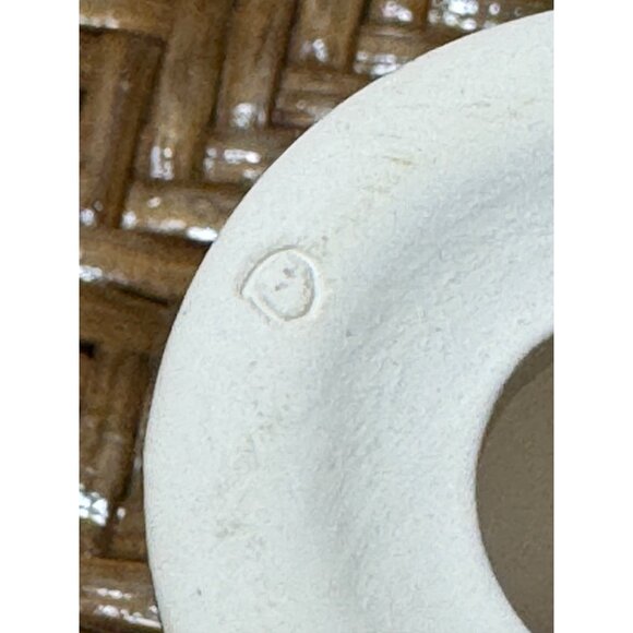 Vintage IKEA Memphis Style Ceramic Striped Bird Egg Cup Holder White Black Strip - Picture 7 of 9